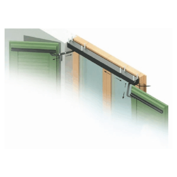 Automazione Persiane Battente Doppio Braccio Regolabile St50 2a Bianco Opaco Ral 9010 cm.80-120 | Gi.Bi.Di